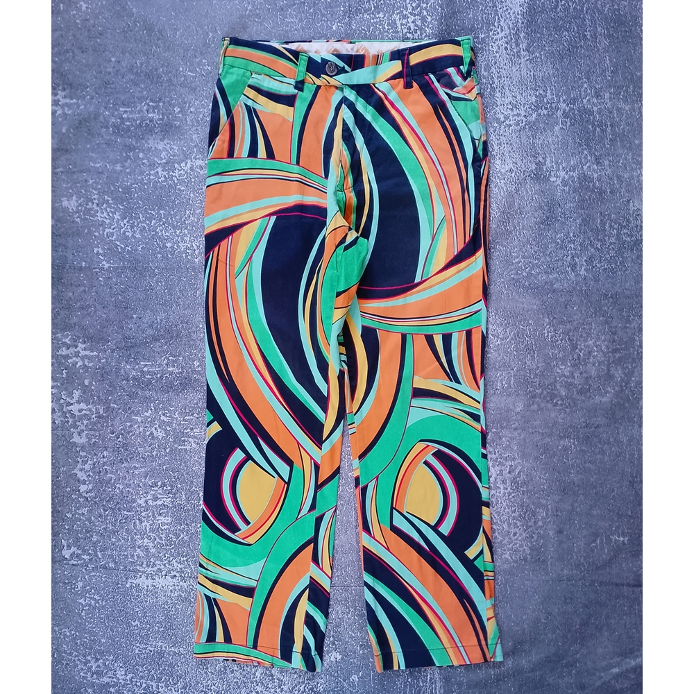 LOUDMOUTH Vibrant Multicolor Golf Pants BENT GRASS